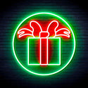 ADVPRO Christmas Present Ultra-Bright LED Neon Sign fnu0154 - Green & Red
