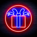 ADVPRO Christmas Present Ultra-Bright LED Neon Sign fnu0154 - Red & Blue