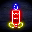 ADVPRO Christmas Candle Ultra-Bright LED Neon Sign fnu0156 - Multi-Color 9