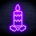 ADVPRO Christmas Candle Ultra-Bright LED Neon Sign fnu0156 - Purple