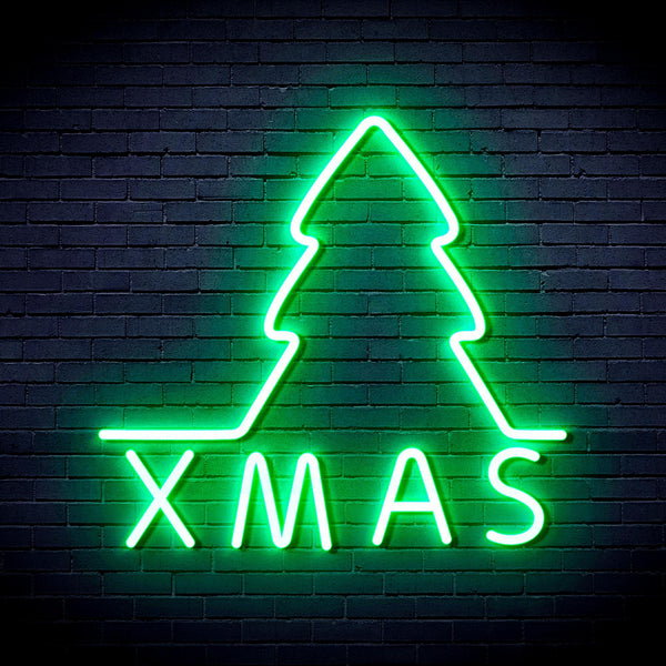 ADVPRO Simple Christmas Tree Ultra-Bright LED Neon Sign fnu0157 - Golden Yellow