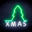 ADVPRO Simple Christmas Tree Ultra-Bright LED Neon Sign fnu0157 - White & Green