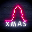 ADVPRO Simple Christmas Tree Ultra-Bright LED Neon Sign fnu0157 - White & Pink