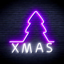 ADVPRO Simple Christmas Tree Ultra-Bright LED Neon Sign fnu0157 - White & Purple