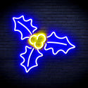 ADVPRO Christmas Holly Ultra-Bright LED Neon Sign fnu0158 - Blue & Yellow