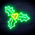 ADVPRO Christmas Holly Ultra-Bright LED Neon Sign fnu0158 - Green & Yellow