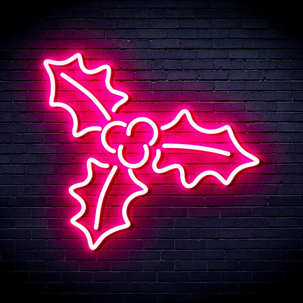 ADVPRO Christmas Holly Ultra-Bright LED Neon Sign fnu0158 - Pink