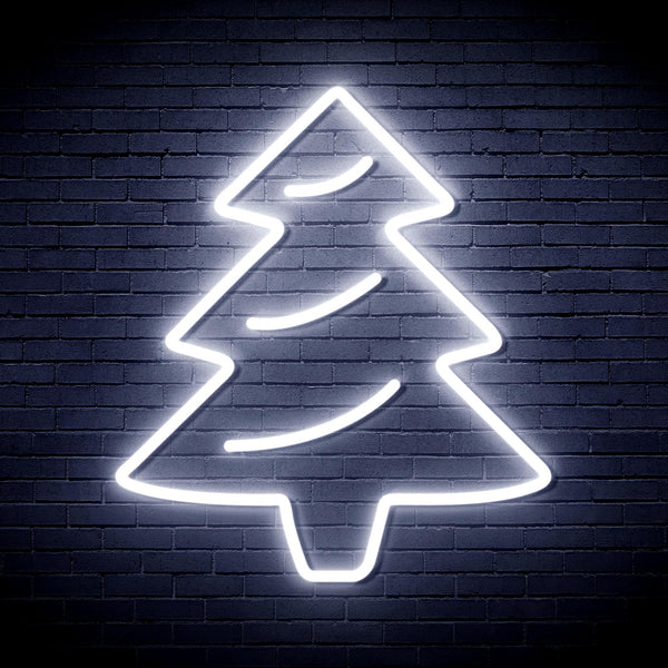 ADVPRO Christmas Tree Ultra-Bright LED Neon Sign fnu0159 - White