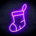 ADVPRO Christmas Sock Ultra-Bright LED Neon Sign fnu0160 - Purple