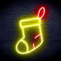 ADVPRO Christmas Sock Ultra-Bright LED Neon Sign fnu0160 - Red & Yellow