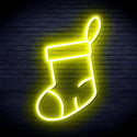 ADVPRO Christmas Sock Ultra-Bright LED Neon Sign fnu0160 - Yellow