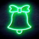 ADVPRO Christmas Bell with Ribbon Ultra-Bright LED Neon Sign fnu0161 - Golden Yellow