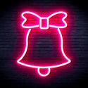 ADVPRO Christmas Bell with Ribbon Ultra-Bright LED Neon Sign fnu0161 - Pink