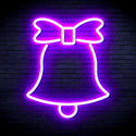 ADVPRO Christmas Bell with Ribbon Ultra-Bright LED Neon Sign fnu0161 - Purple