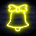 ADVPRO Christmas Bell with Ribbon Ultra-Bright LED Neon Sign fnu0161 - Yellow