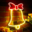 ADVPRO Christmas Bell with Ribbon Ultra-Bright LED Neon Sign fnu0161