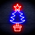 ADVPRO Christmas Tree Ultra-Bright LED Neon Sign fnu0163 - Blue & Red
