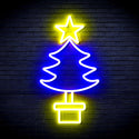 ADVPRO Christmas Tree Ultra-Bright LED Neon Sign fnu0163 - Blue & Yellow