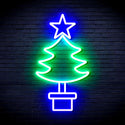 ADVPRO Christmas Tree Ultra-Bright LED Neon Sign fnu0163 - Green & Blue
