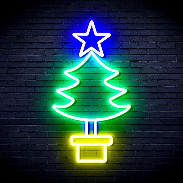 ADVPRO Christmas Tree Ultra-Bright LED Neon Sign fnu0163 - Multi-Color 2