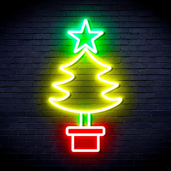 ADVPRO Christmas Tree Ultra-Bright LED Neon Sign fnu0163 - Multi-Color 4