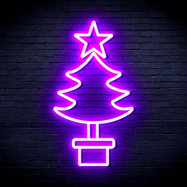 ADVPRO Christmas Tree Ultra-Bright LED Neon Sign fnu0163 - Purple