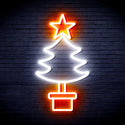 ADVPRO Christmas Tree Ultra-Bright LED Neon Sign fnu0163 - White & Orange