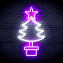 ADVPRO Christmas Tree Ultra-Bright LED Neon Sign fnu0163 - White & Purple