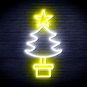 ADVPRO Christmas Tree Ultra-Bright LED Neon Sign fnu0163 - White & Yellow