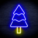 ADVPRO Christmas Tree Ultra-Bright LED Neon Sign fnu0164 - Blue & Yellow