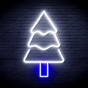 ADVPRO Christmas Tree Ultra-Bright LED Neon Sign fnu0164 - White & Blue