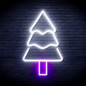 ADVPRO Christmas Tree Ultra-Bright LED Neon Sign fnu0164 - White & Purple
