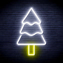 ADVPRO Christmas Tree Ultra-Bright LED Neon Sign fnu0164 - White & Yellow
