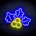 ADVPRO Christmas Holly Ultra-Bright LED Neon Sign fnu0165 - Blue & Yellow