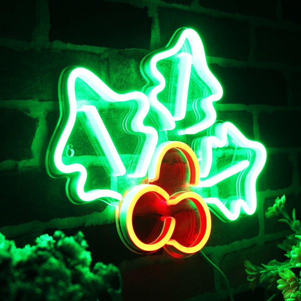 ADVPRO Christmas Holly Ultra-Bright LED Neon Sign fnu0165