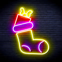 ADVPRO Christmas Sock with Present Ultra-Bright LED Neon Sign fnu0166 - Multi-Color 3