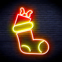 ADVPRO Christmas Sock with Present Ultra-Bright LED Neon Sign fnu0166 - Multi-Color 9