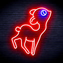 ADVPRO Deer Ultra-Bright LED Neon Sign fnu0167 - Blue & Red