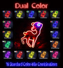 ADVPRO Deer Ultra-Bright LED Neon Sign fnu0167 - Dual-Color
