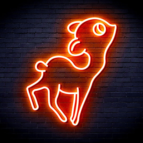 ADVPRO Deer Ultra-Bright LED Neon Sign fnu0167 - Orange