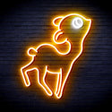 ADVPRO Deer Ultra-Bright LED Neon Sign fnu0167 - White & Golden Yellow