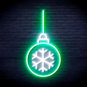 ADVPRO Christmas Tree Ornament Ultra-Bright LED Neon Sign fnu0169 - White & Green