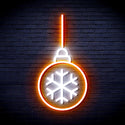 ADVPRO Christmas Tree Ornament Ultra-Bright LED Neon Sign fnu0169 - White & Orange