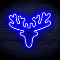 ADVPRO Deer Head Ultra-Bright LED Neon Sign fnu0170 - Blue