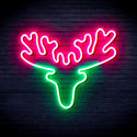 ADVPRO Deer Head Ultra-Bright LED Neon Sign fnu0170 - Green & Pink