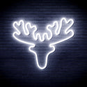 ADVPRO Deer Head Ultra-Bright LED Neon Sign fnu0170 - White