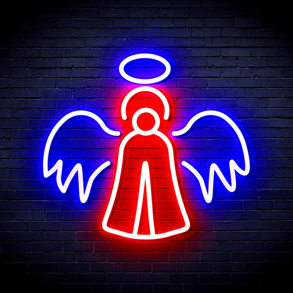 ADVPRO Angel Ultra-Bright LED Neon Sign fnu0173 - Blue & Red
