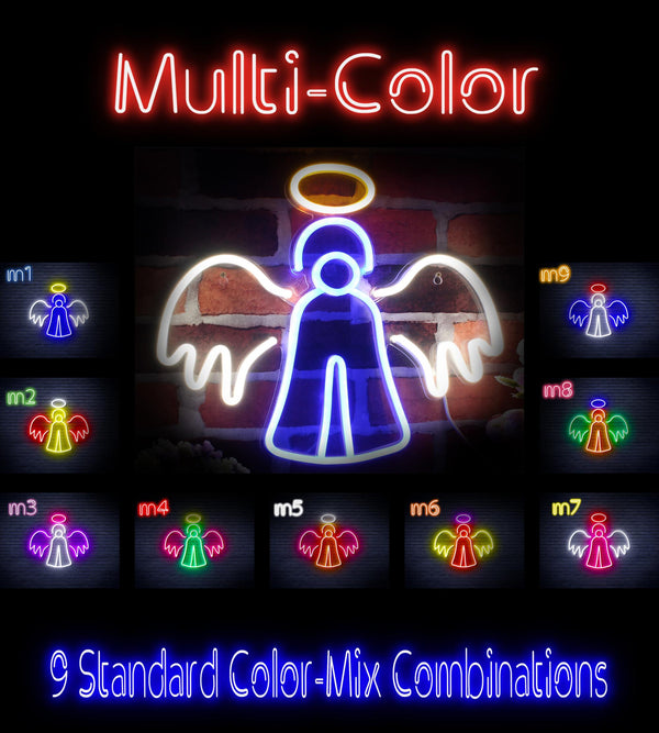 ADVPRO Angel Ultra-Bright LED Neon Sign fnu0173 - Multi-Color