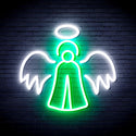 ADVPRO Angel Ultra-Bright LED Neon Sign fnu0173 - White & Green