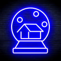 ADVPRO House with Snowflake Ultra-Bright LED Neon Sign fnu0174 - Blue